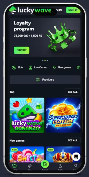 LuckyWave Casino iOS App